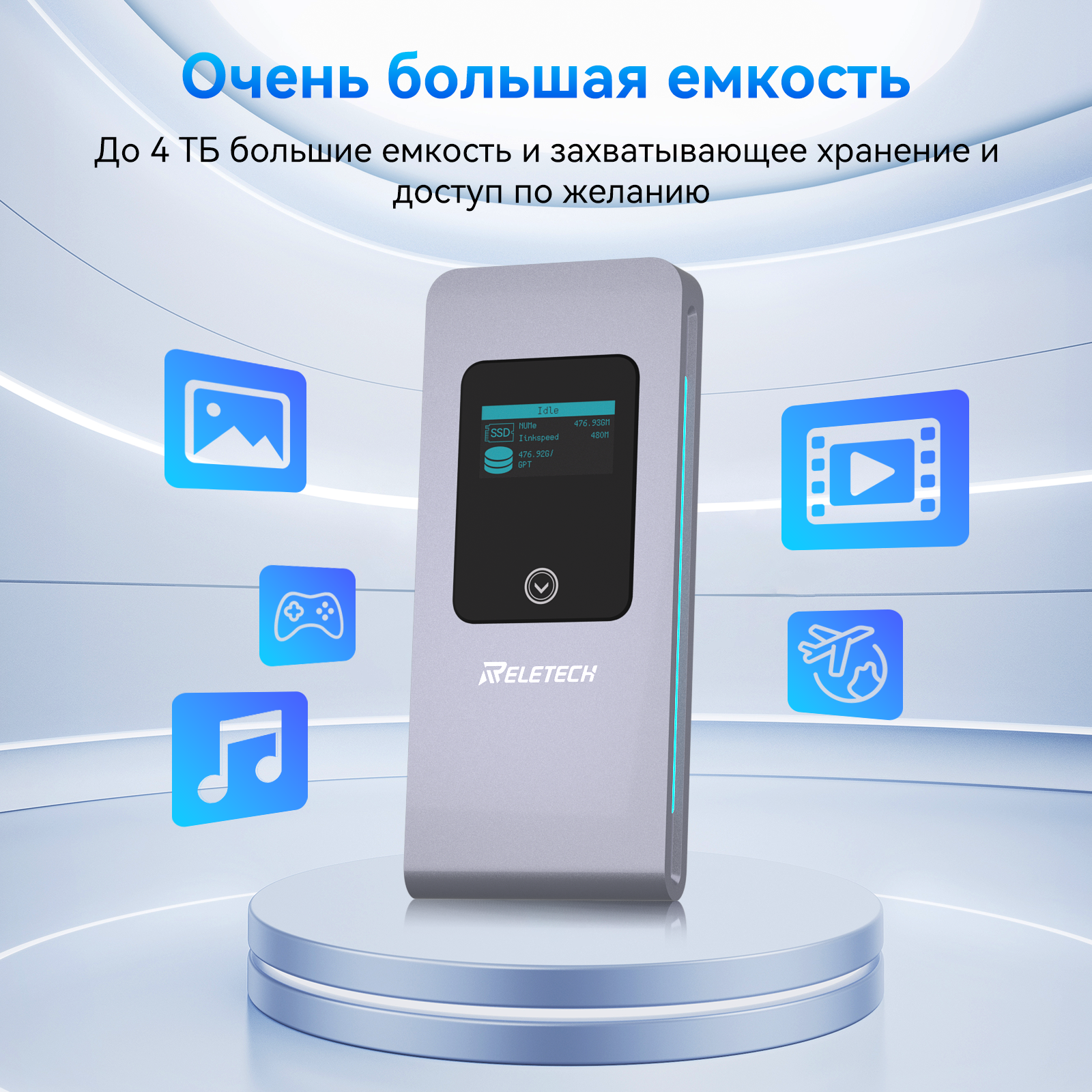Высокоскоростной USB-C 10Gbps бокс для SSD M фото 4