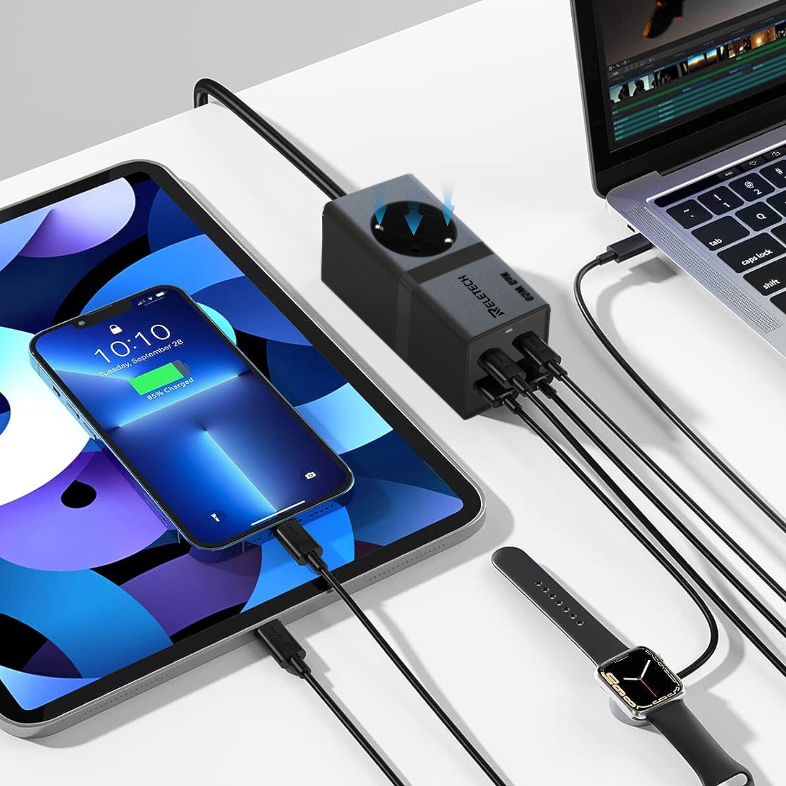 Reletech GaN 65 Вт Настольное зарядное устройство: быстрая и эффективная зарядка фото 2