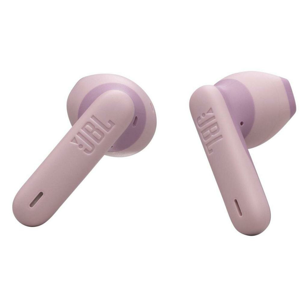 Беспроводная Bluetooth-гарнитура JBL WAVE FLEX2 розового цвета с вкладышами-вкладышами фото 4