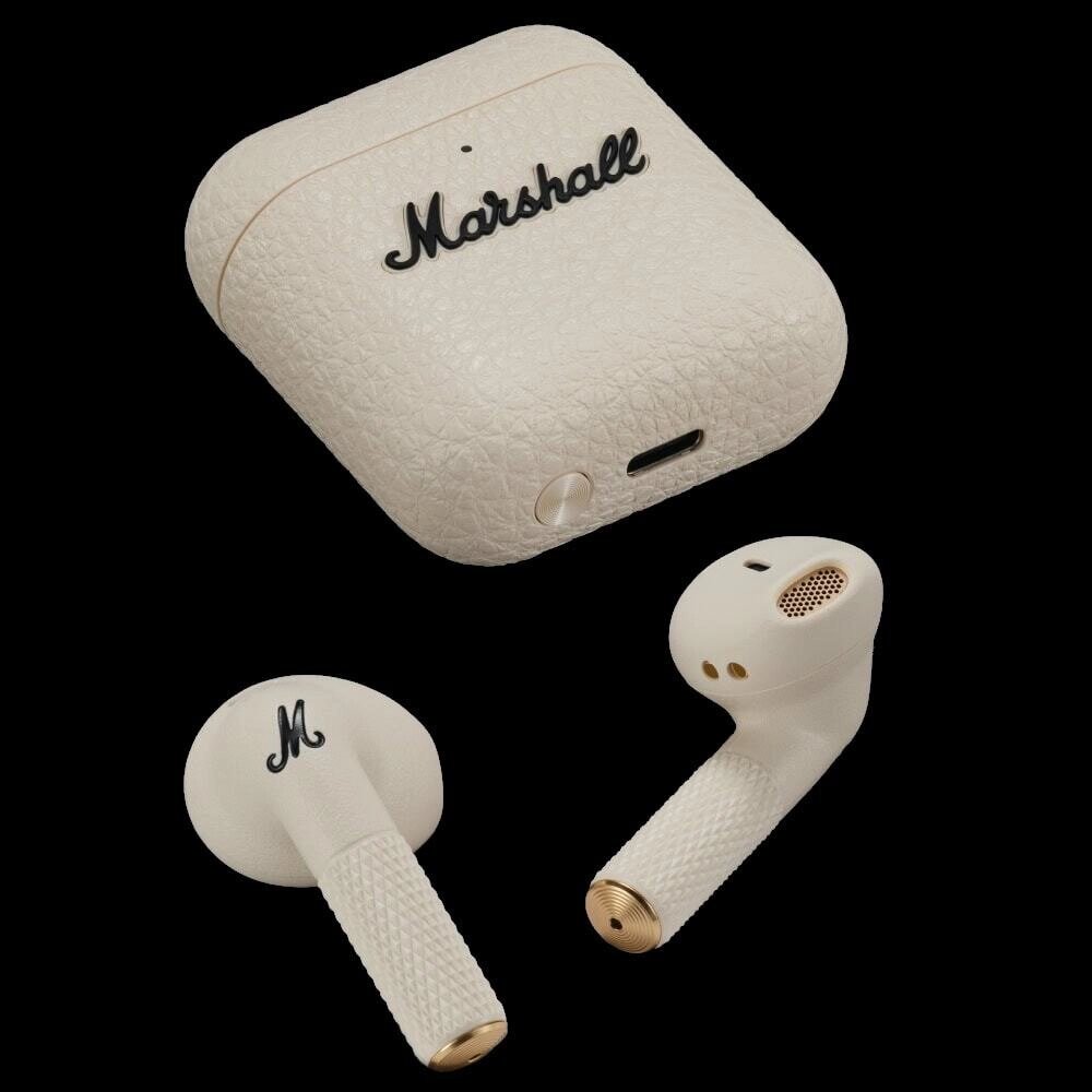 Наушники Marshall Minor IV беспроводные TWS, Bluetooth-наушники, кремовый (cream) фото 6