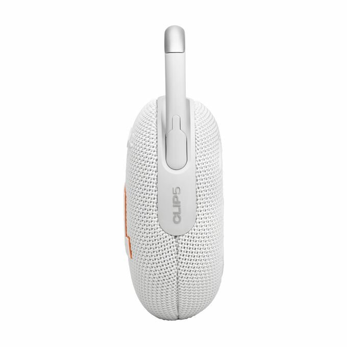 Портативная колонка JBL Clip 5 White - это ультракомпактный Bluetooth-динамик от известного бренда JBL фото 5