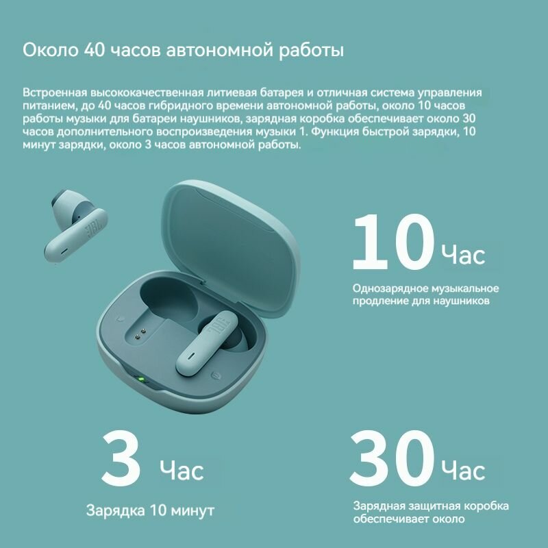 Беспроводная Bluetooth-гарнитура JBL WAVE FLEX2 розового цвета с вкладышами-вкладышами фото 12