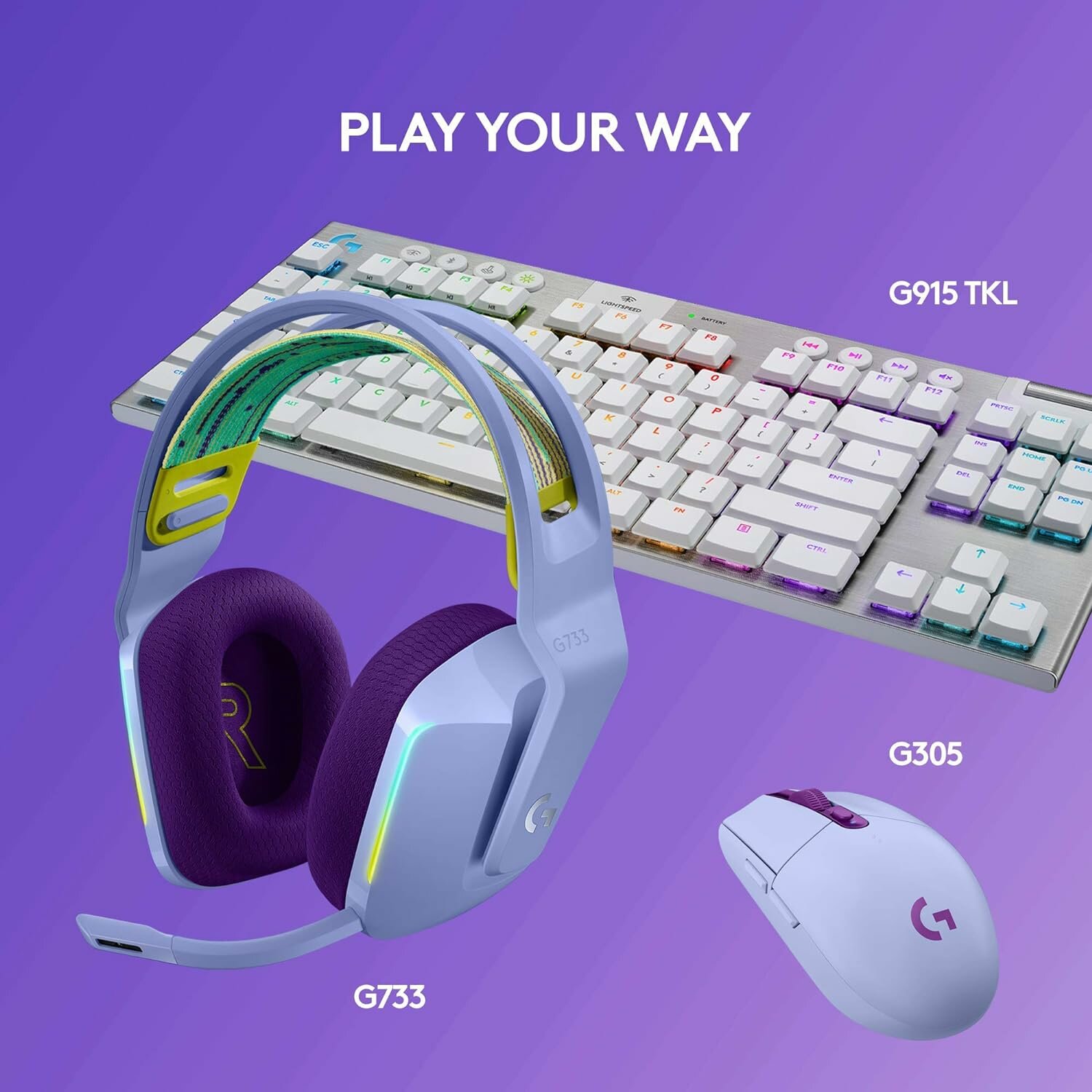 Logitech G Logitech G733 purple фото 8