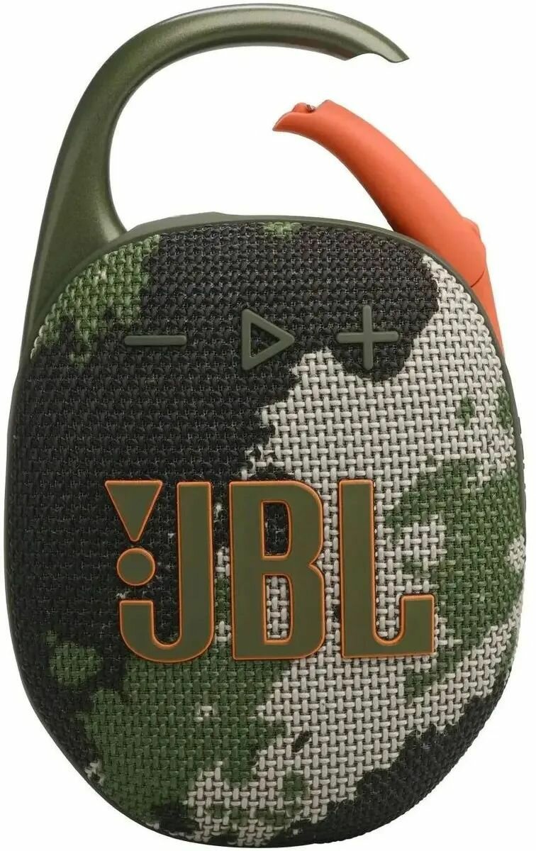 Портативная колонка JBL Clip 5 (JBLCLIP5SQUAD) 7 Вт , Bluetooth 5.3, IP67, камуфляж фото 2