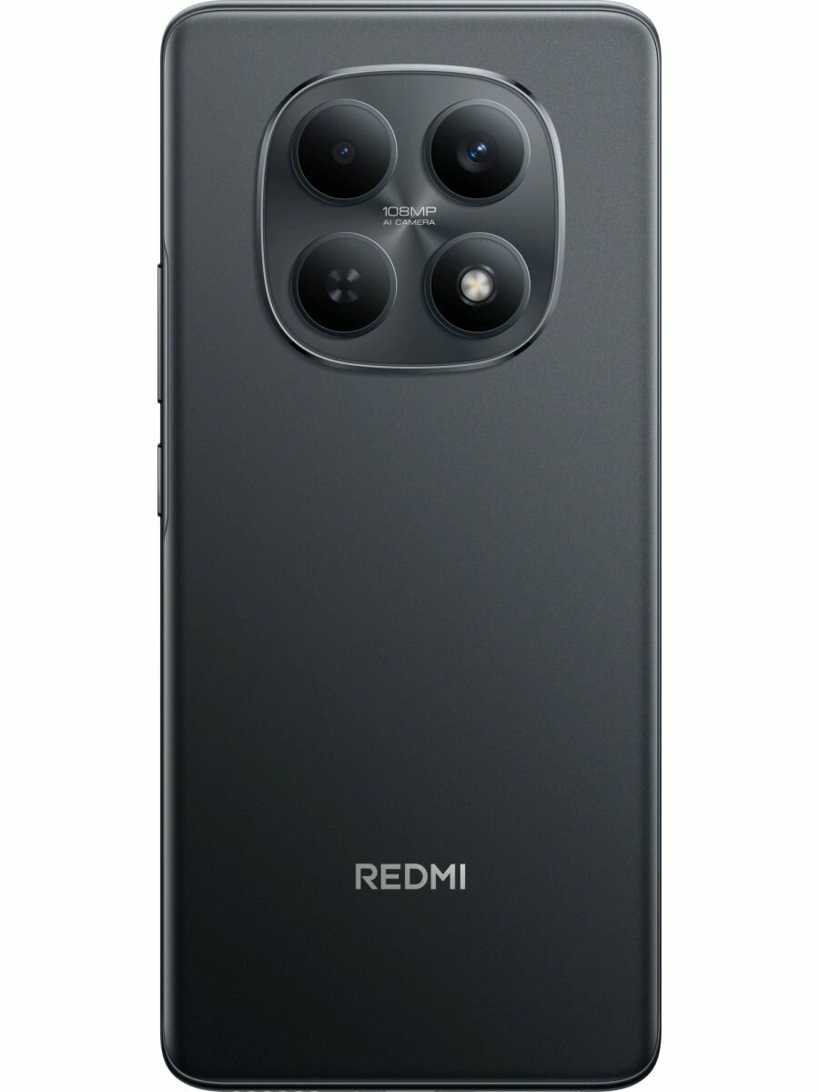 Смартфон Xiaomi из серии Redmi Note 15 с черным корпусом предлагает современный дизайн и функциональность моноблока фото 3