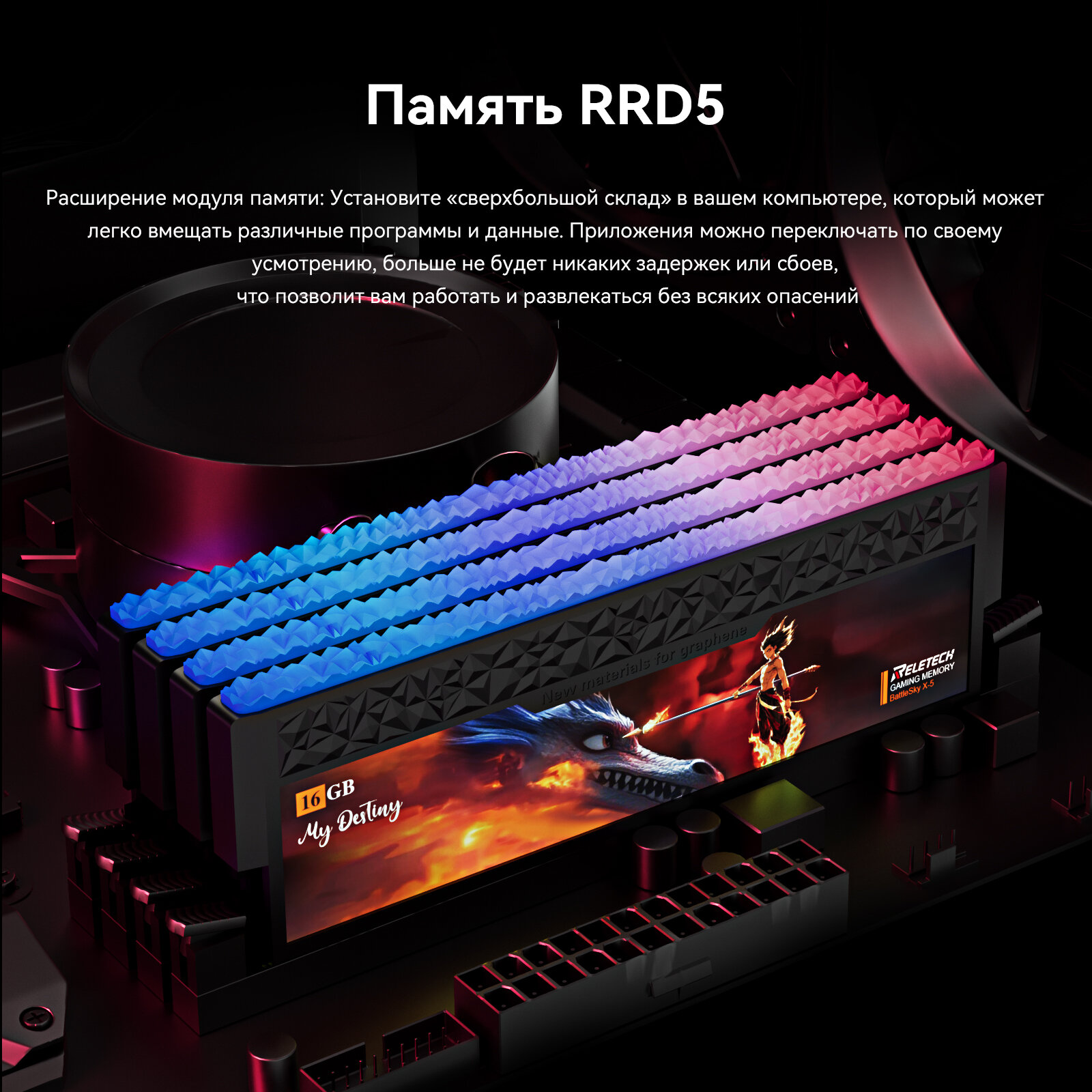 Reletech PC RGB DDR5 32GB 6800MHz HY фото 4