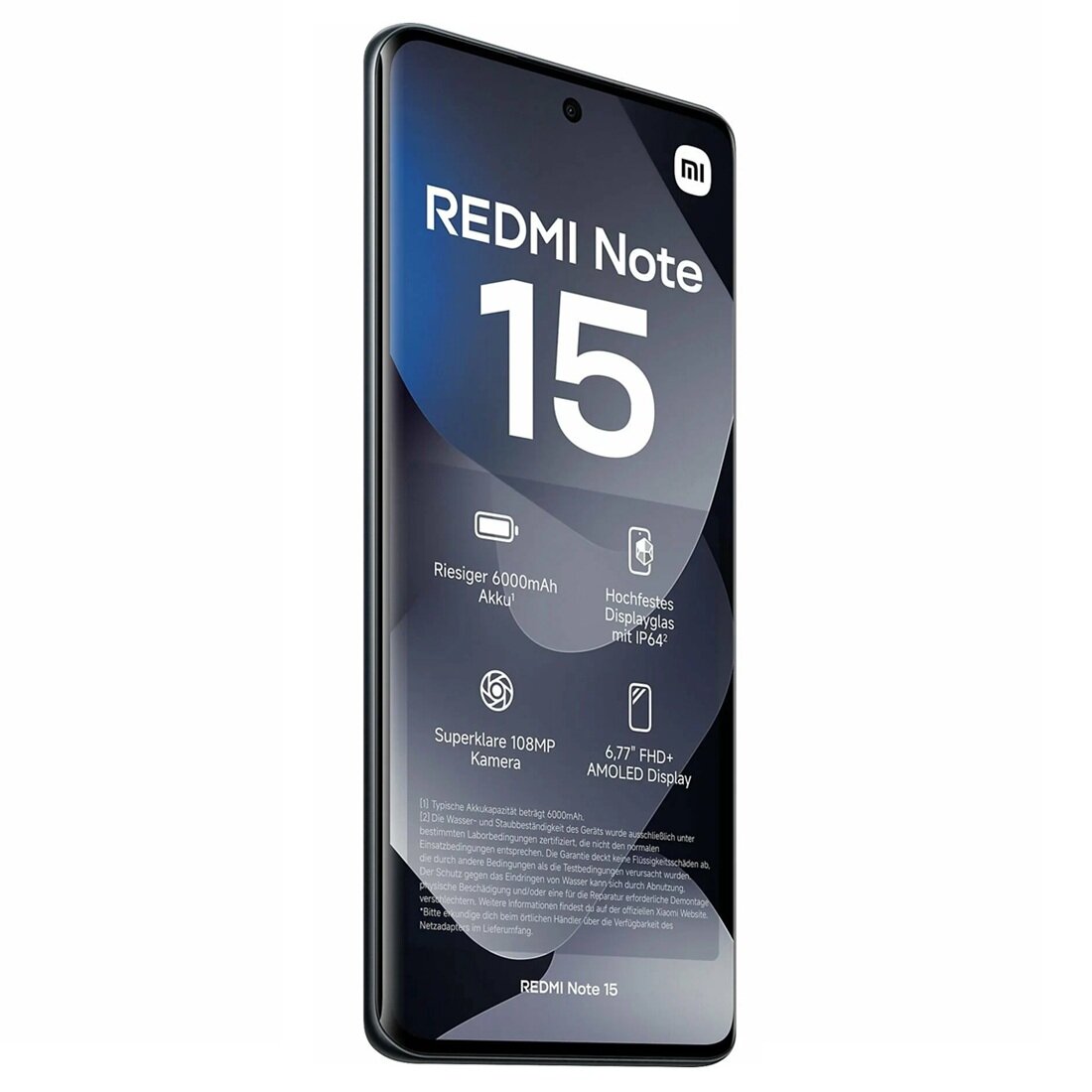 Смартфон Xiaomi REDMI Note 15 8GB+256GB Black Ростест, экран 6.77" AMOLED 120 Гц фото 2