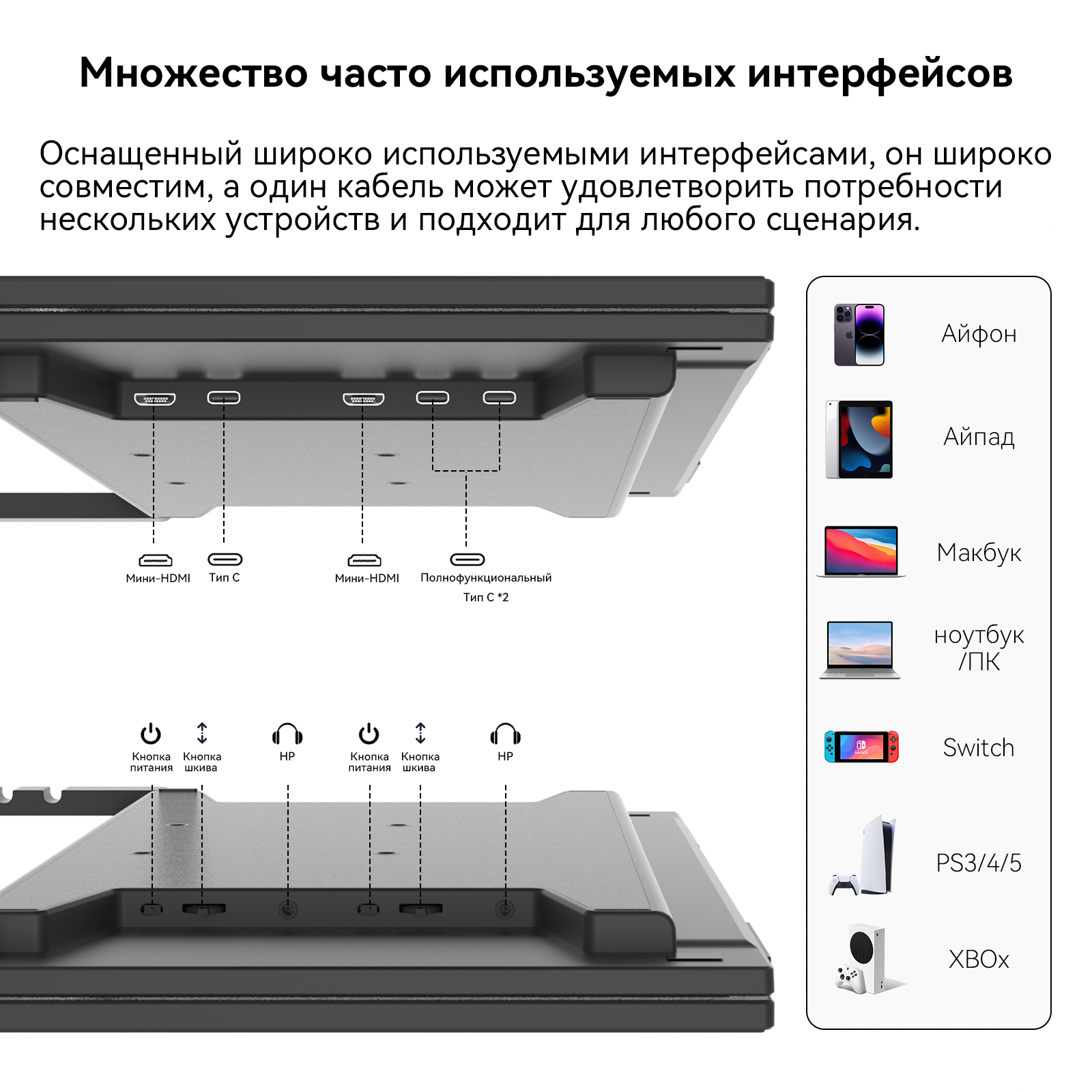 Reletech 15,6-дюймовый двойной экран портативный монитор 1080P FHD: наслаждайтесь качеством изображения фото 8