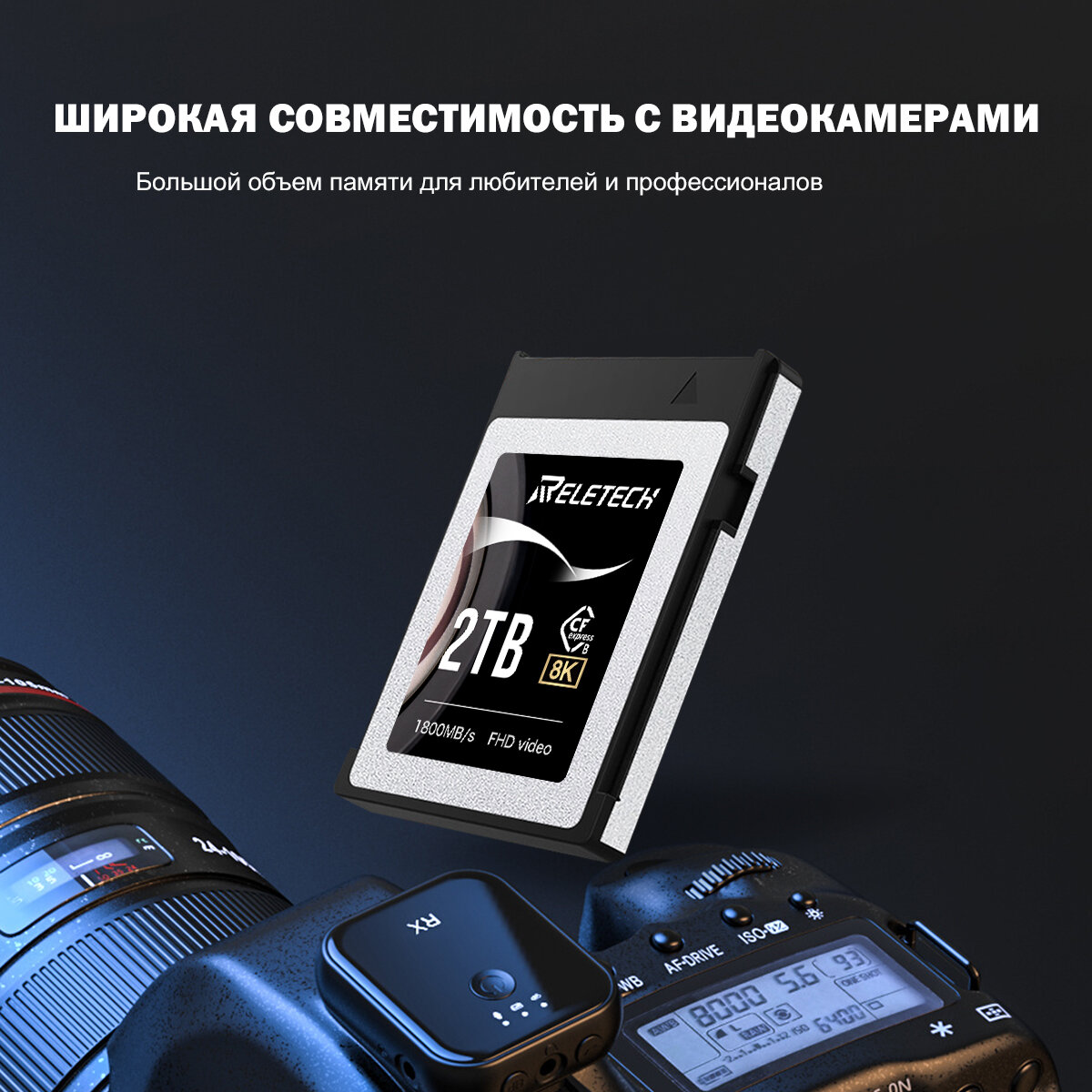 Reletech 2ТБ CFexpress Тип B Карта памяти: высокая скорость и совместимость фото 6