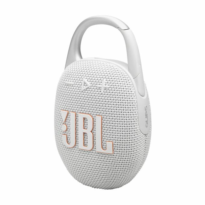 Портативная колонка JBL Clip 5 White - это ультракомпактный Bluetooth-динамик от известного бренда JBL фото 3