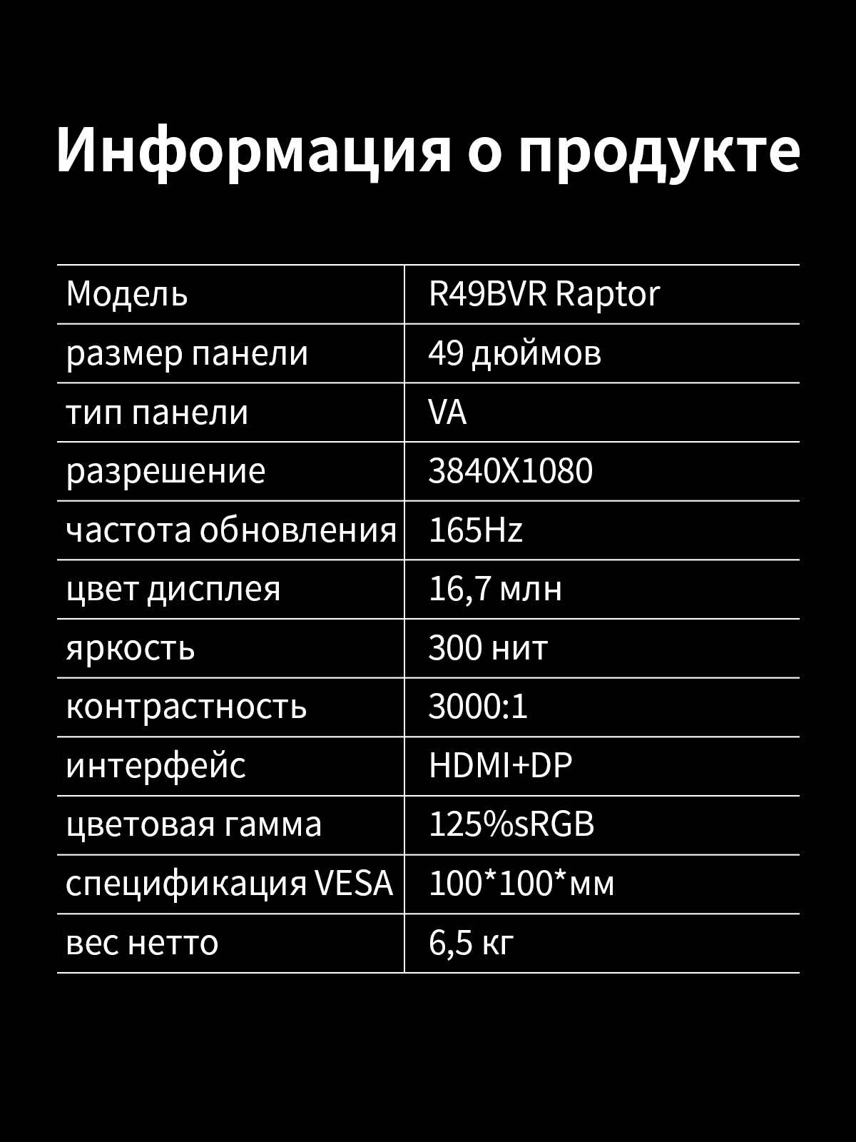 Reletech Monitor R49BVR Raptor фото 9