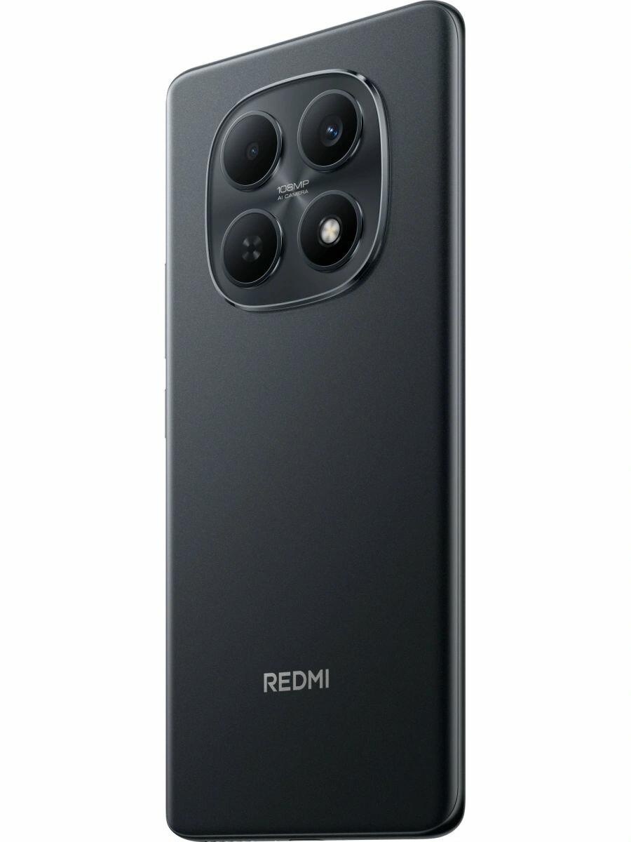 Смартфон Xiaomi из серии Redmi Note 15 с черным корпусом предлагает современный дизайн и функциональность моноблока фото 6