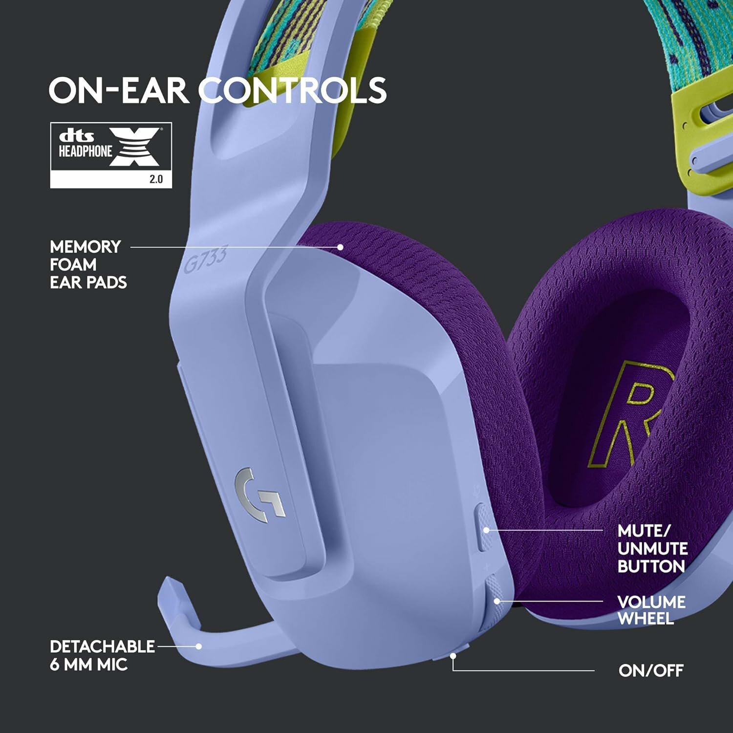 Logitech G Logitech G733 purple фото 5