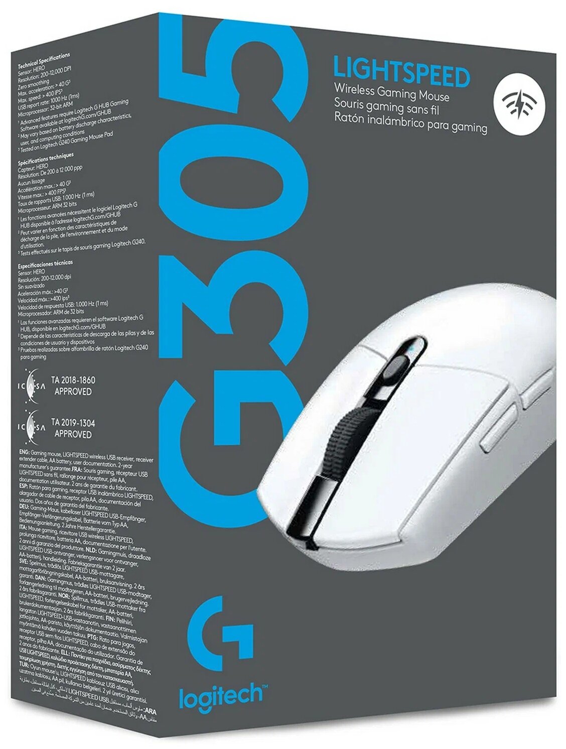 Logitech G Logitech G304 Lightspeed White фото 6