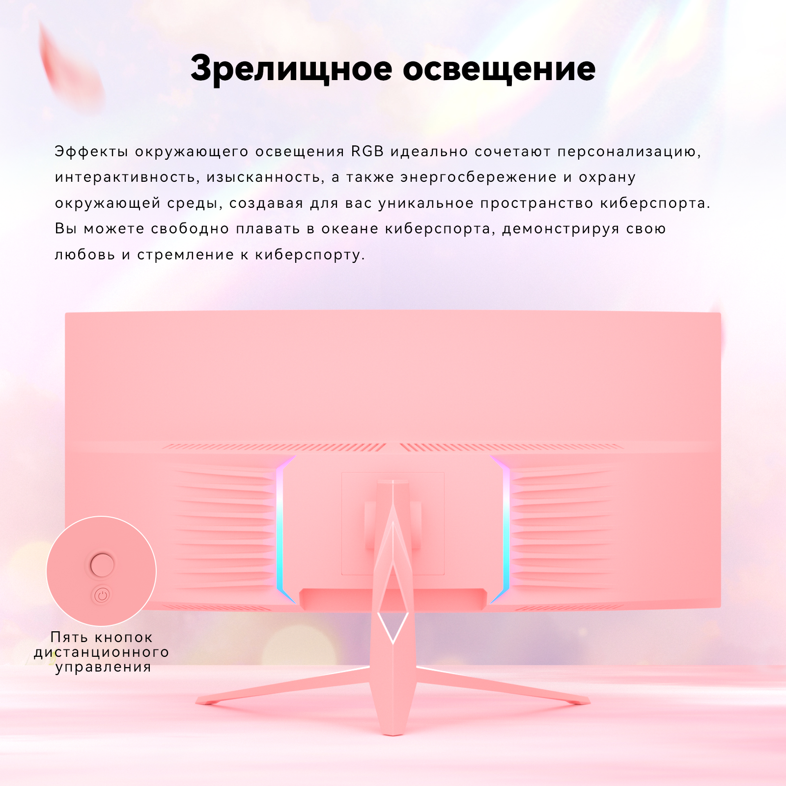 Reletech Reletech Monitor G34WQ Cotton Candy фото 9
